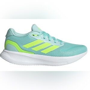 Adidas Run Falcon 5 Green Teal White Shoes Sneakers JR3088 Womens Size 10 1/2NWB